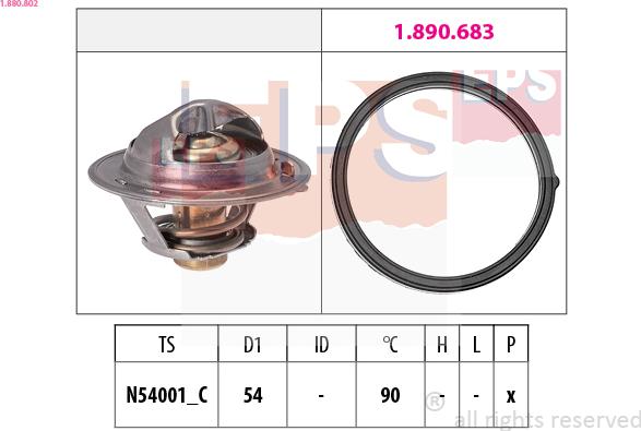 EPS 1.880.802 — Termostat, środek chłodzący