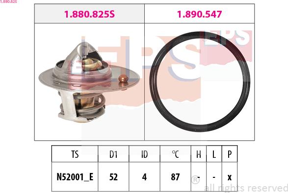 EPS 1.880.825 — Termostat, środek chłodzący
