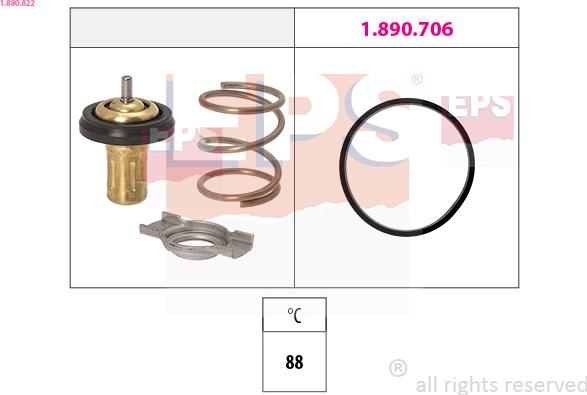 EPS 1.880.822 — Termostat, środek chłodzący