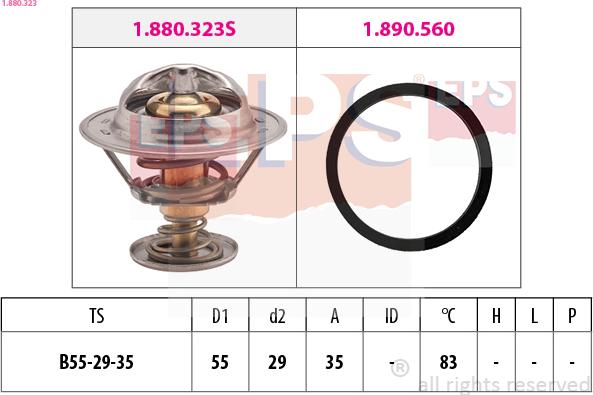 EPS 1.880.323 — Termostat, środek chłodzący