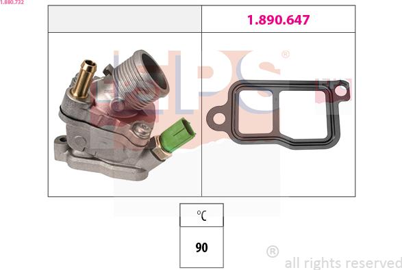 EPS 1.880.732 — Termostat, środek chłodzący