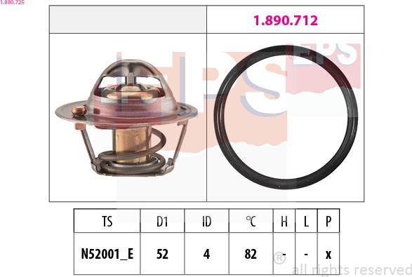 EPS 1.880.725 — Termostat, środek chłodzący