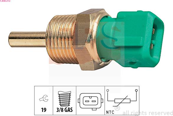 EPS 1.830.212 - CZUJNIK TEMP. PŁYNU CHŁODZĄCEGO DAIHATSU