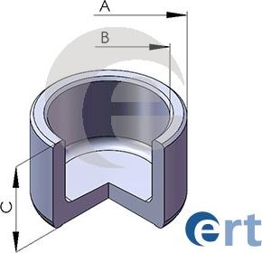 ERT 150587-C — Tłoczek, zacisk hamulca