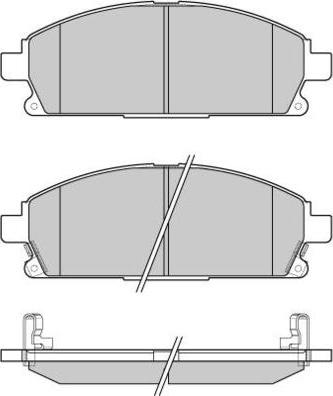 BOSCH 0 986 424 715 - KLOCKI HAM. NISSAN P. PATHFINDER-X-TRAIL 2.0-3.5 01-07