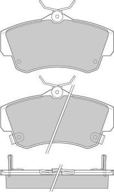 Brembo P 11 012 - Klocek hamulcowy kpl.