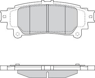 Delphi LP3155 - Klocek hamulcowy kpl.