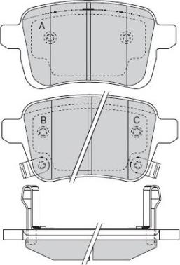 Delphi LP3246 - Klocek hamulcowy kpl.