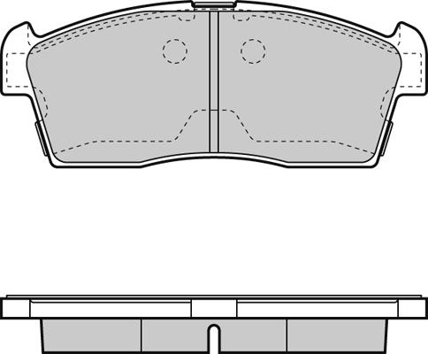 Delphi LP2258 - Klocek hamulcowy kpl.