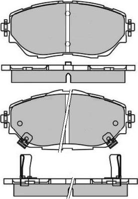 Delphi LP3378 - Klocek hamulcowy kpl.