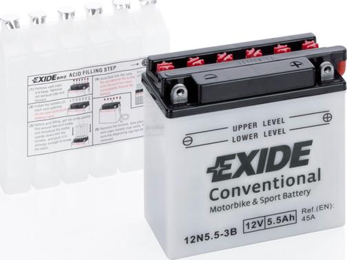 Exide 12N5,5-3B — Akumulator