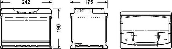 Exide EA601 - Akumulator