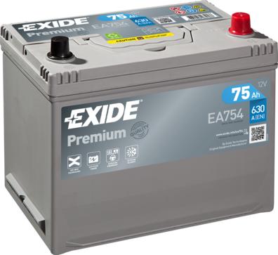 Exide EA754 — Akumulator
