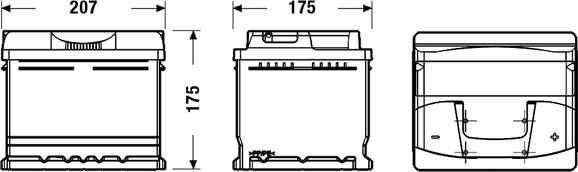 Exide EB442 - Akumulator