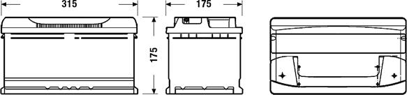 Exide EB802 - Akumulator