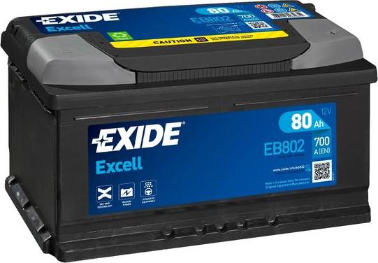Exide EB802 — Akumulator