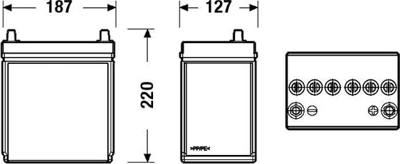 Exide EB356 - Akumulator
