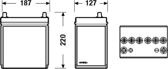 Exide EB357 - Akumulator
