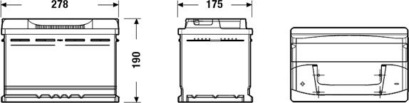 Exide EB741 - Akumulator