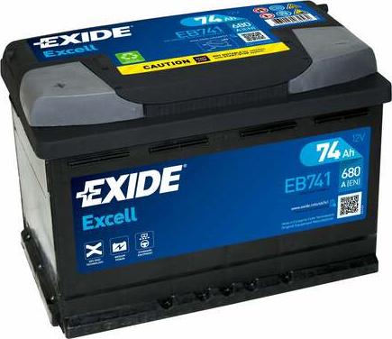 Exide EB741 — Akumulator