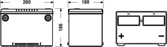 Exide EB708 - Akumulator