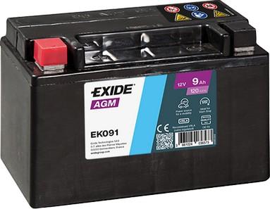 Exide EK091 — Akumulator