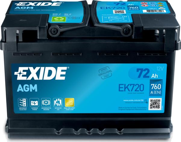 Exide EK720 - Akumulator