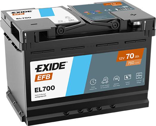 Exide EL700 — Akumulator