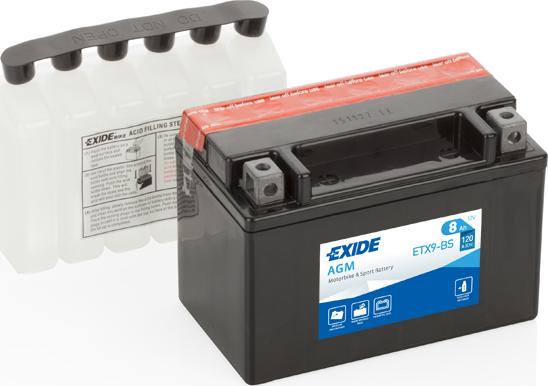 Exide ETX9-BS - Akumulator