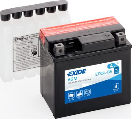 Exide #ETX5L-BS — Akumulator