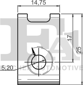 FA1 99-20091.5 - BLASZKA MONTAŻOWA UNIWERSALNA FI 5.2MM DŁ 25MM