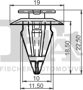 FA1 14-40017.25 - SPINKA TAPICERSKA. KLIPS MOCUJĄCY DB