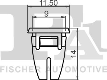 FA1 14-60002.10 - SPINKA LISTWY PROGOWEJ. KOSTKA MONTAŻOWA DB
