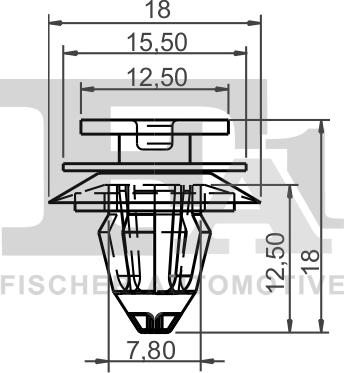 FA1 10-40012.5 - KLIPS MOCUJĄCY BMW. MINI COOPER