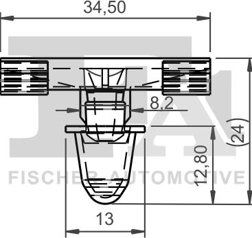 FA1 10-40039.5 - SPINKA LISTWY BOCZNEJ. KLIPS MOCUJĄCY ALFA ROMEO. BMW. OPEL