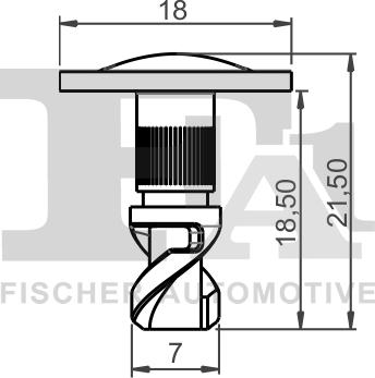 FA1 11-40094.5 - WKRĘT. KLIPS MOCUJĄCY BMW. DB