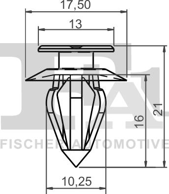 FA1 11-40003.25 - SPINKA TAPICERKI. KLIPS MOCUJĄCY AUDI. FORD. SEAT. SKODA