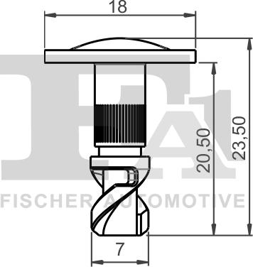 FA1 11-40088.5 - KLIPS MOCUJĄCY AUDI. SEAT. SKODA. VW