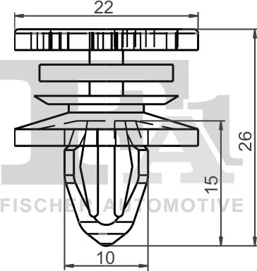 FA1 11-40025.5 - SPINKA TAPICERKI DRZWI. KLIPS MOCUJĄCY AUDI. SEAT. SKODA
