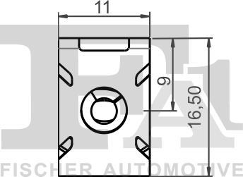 FA1 11-40119.10 - KLIPS MOCUJĄCY AUDI. SEAT. SKODA. VW