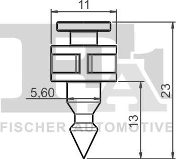 FA1 11-40123.5 - KLIPS MOCUJĄCY AUDI. SEAT. SKODA