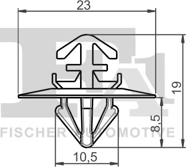 FA1 11-40122.10 - KLIPS MOCUJĄCY DB. VW
