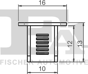 FA1 11-10017.5 — Clip, listwa ochronna