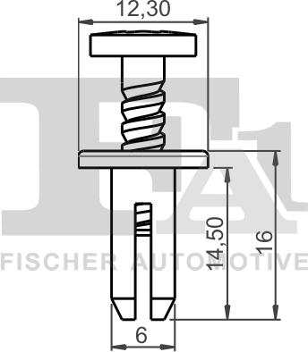 FA1 11-30011.5 — Clip, listwa ochronna