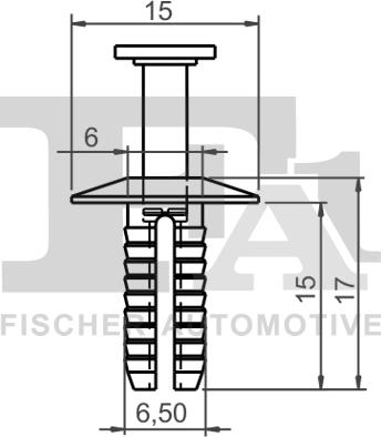 FA1 11-20021.5 - KOŁEK ROZPOROWY ZDERZAKA AUDI. SEAT. SKODA.VW. BMW