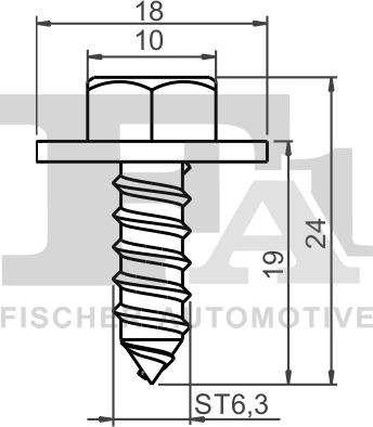FA1 11-70003.5 - WKRĘT. ŚRUBA Z PODKŁADKĄ AUDI. BMW. FORD. SEAT. VW