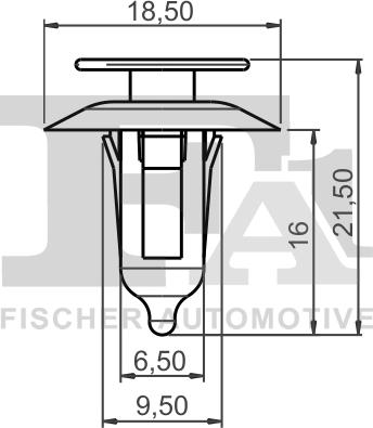 FA1 13-40003.10 - SPINKA TAPICERKI. KLIPS MOCUJĄCY FORD. IVECO