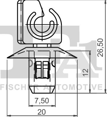 FA1 13-40031.5 - KLIPS MOCUJĄCY FORD