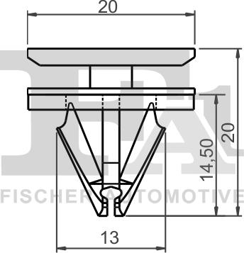 FA1 13-40026.5 - KLIPS MOCUJĄCY FORD. OPEL. CITROEN