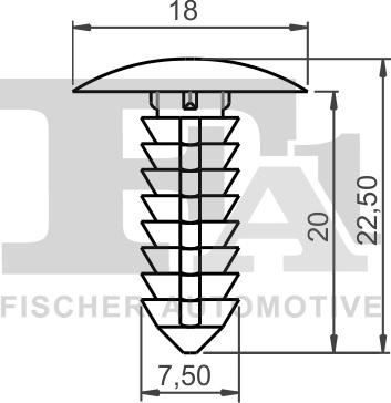 FA1 13-10015.5 - ZAŚLEPKA MOCUJĄCA CHRYSLER. FORD
